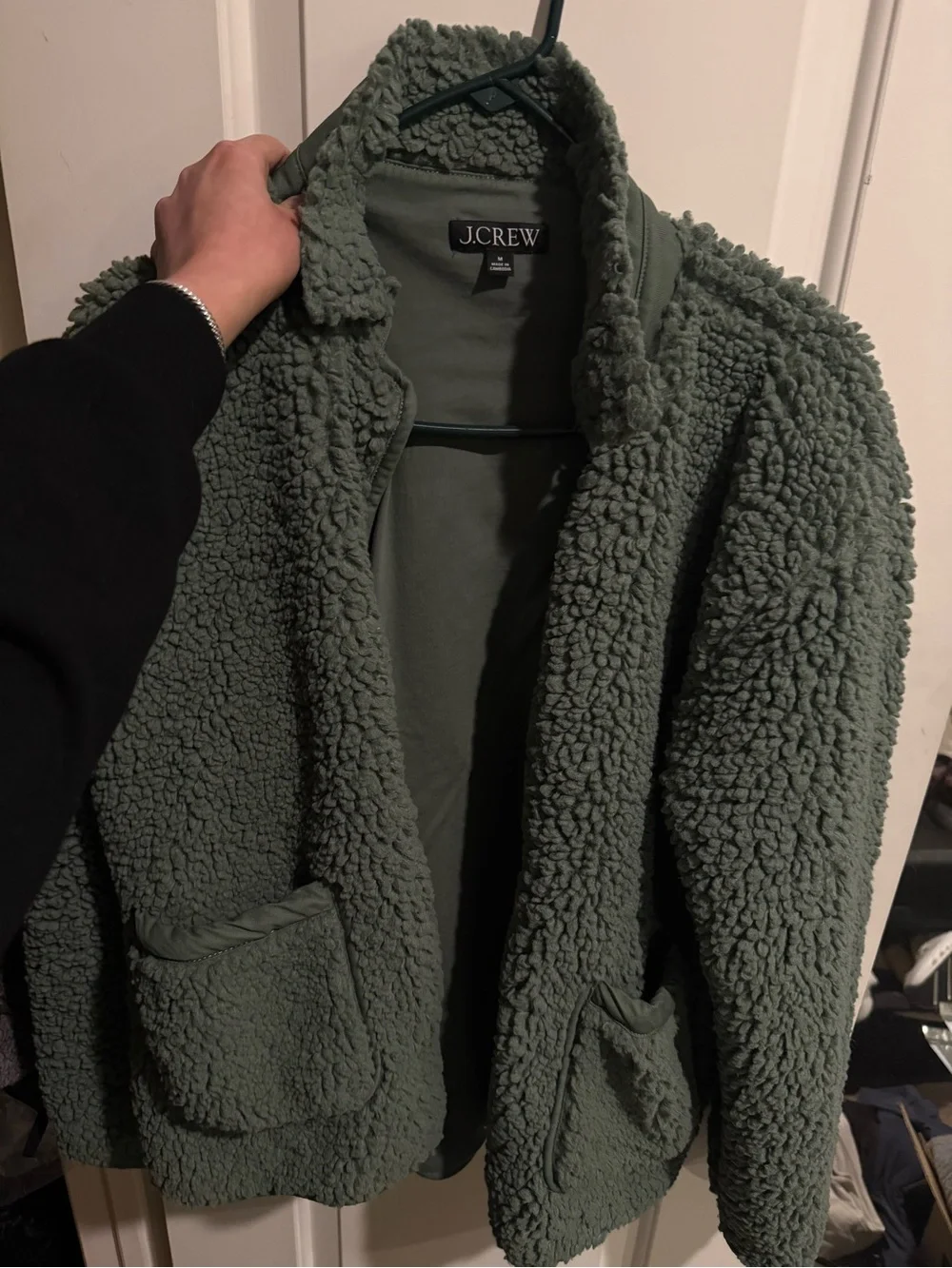 J. Crew Faux sherpa Barn Jacket